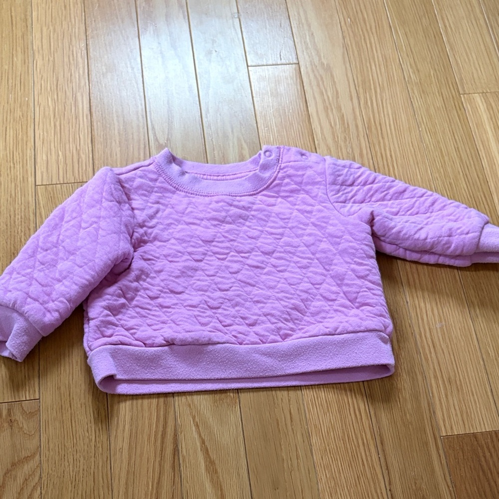 Cat & Jack Light Purple Quilted Kids Sweatshirt